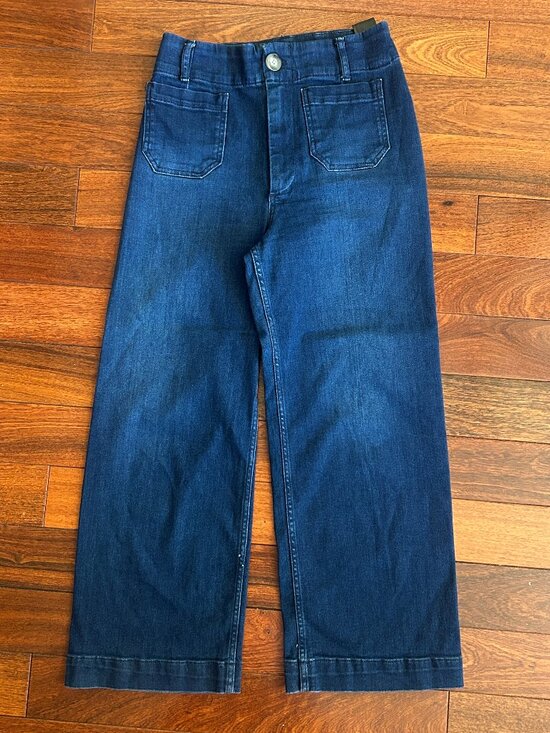 Pilcro Denim - Pilcro The Skipper Jeans 27 High Rise Wide Leg Sailor Dark Wash Anthropologie